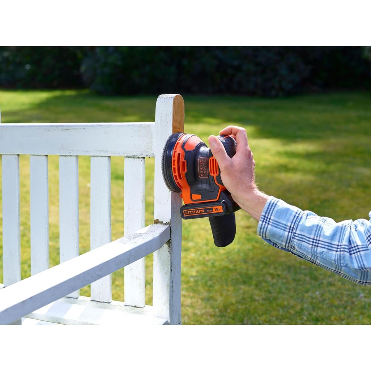 Black & Decker 18V Cordless Random Orbit Sander 12000 OPM Bare Unit Secondary image