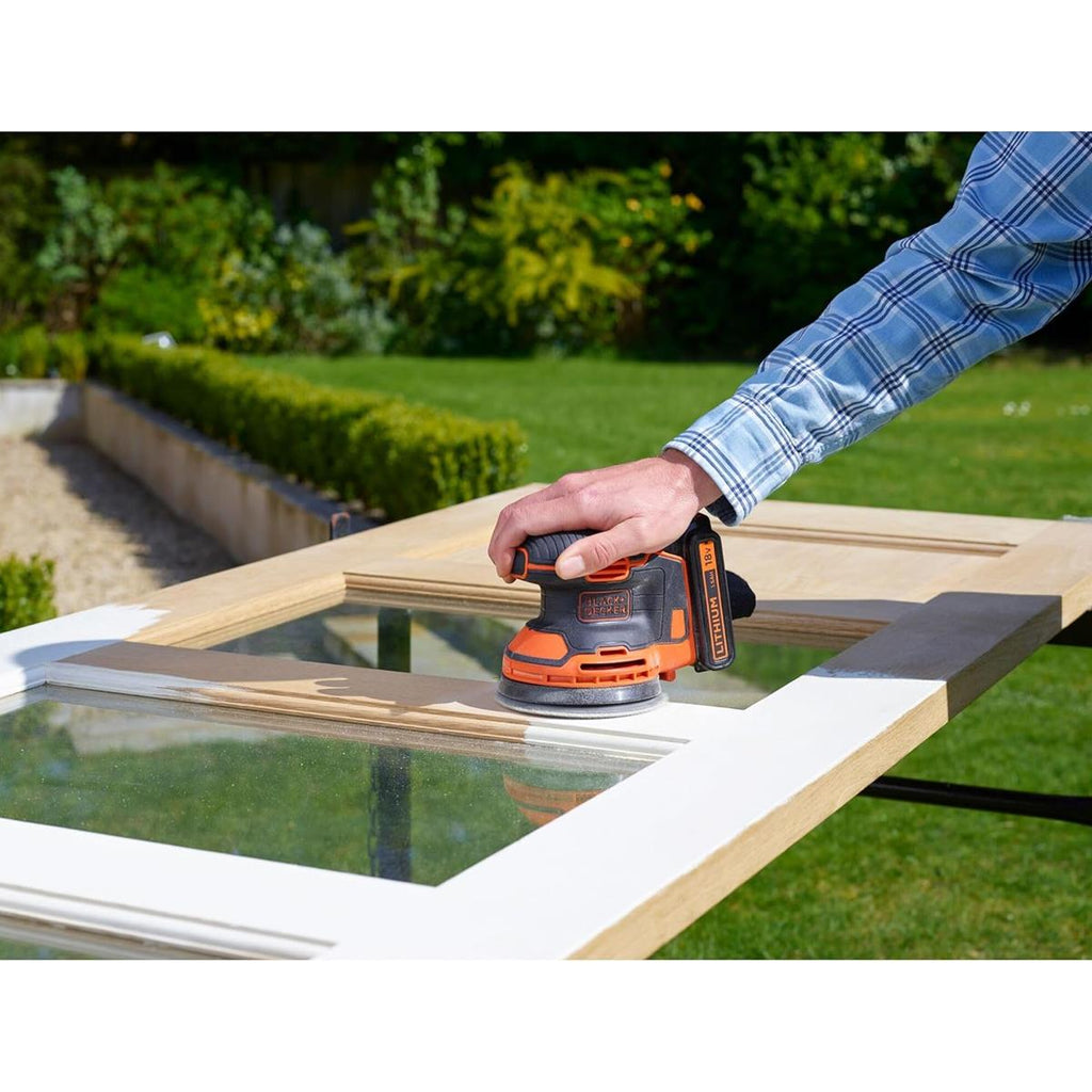 Black & Decker 18V Cordless Random Orbit Sander 12000 OPM Bare Unit
