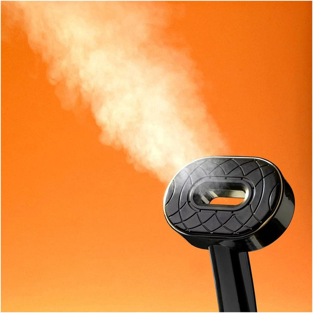 Idle Handheld Garment Steamer 1100W with 200ml Water Tank 2-in-1 Brush Attachment Vertical Steam Black