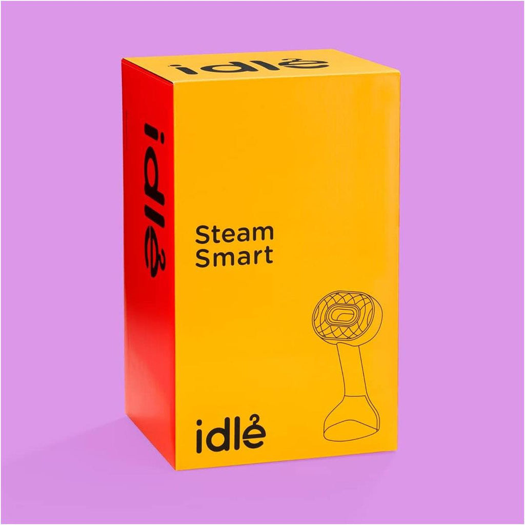 Idle Handheld Garment Steamer 1100W with 200ml Water Tank 2-in-1 Brush Attachment Vertical Steam Black