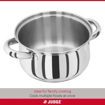 Judge Essential 16cm 3 Tier Stainless Steel Steamer Pot with Glass Lid Induction Hob Food Steamer Set