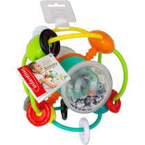 Infantino Magic Activity Ball Baby Sensory Toy With Rattle Beads Easy Grip 6 Months+