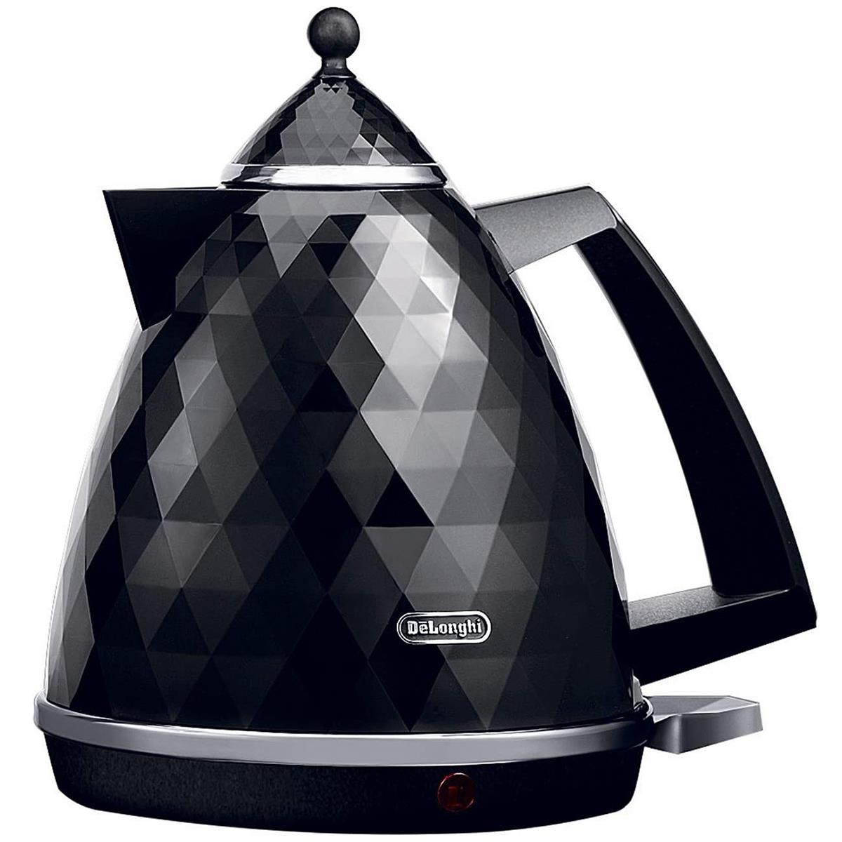 Delonghi Brillante Electric Kettle 1.7 Litre 3000W Plastic Cordless With Anti-Limescale Filter 360° Base Black Main image