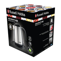 Russell Hobbs Classics Electric Jug Kettle 1.7 Litre 3000W Stainless Steel Rapid Boil With Perfect Pour Spout & Filter Brushed Steel