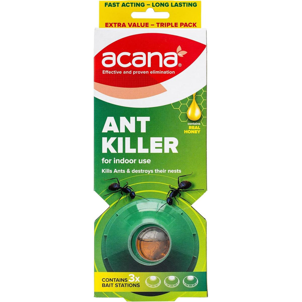 Acana Ant Killer Bait Stations Pack Of 3 With Real Honey Indoor Ant Trap For Colony And Queen Control