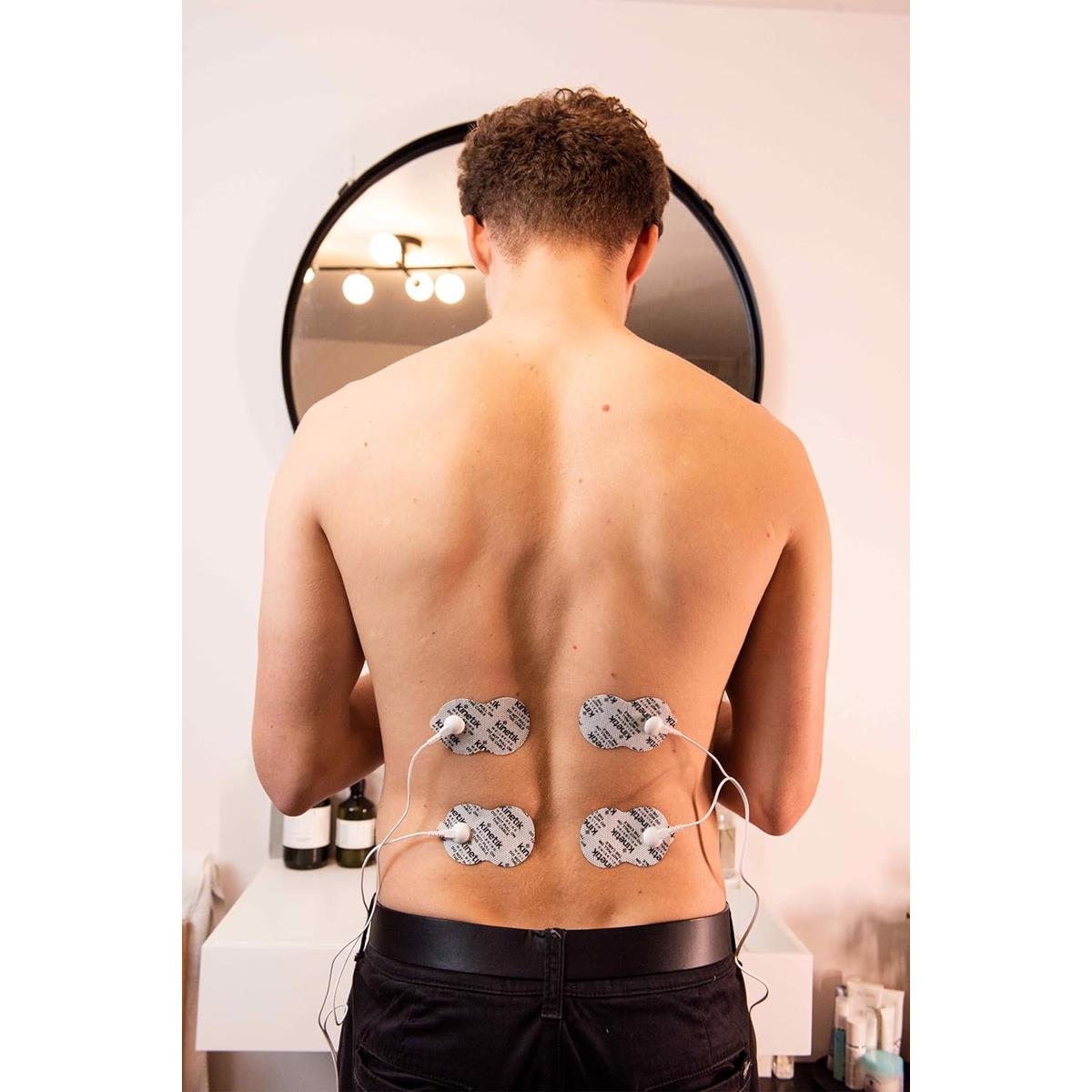 Kinetik Wellbeing TENS Replacement Electrode Pads Pack Of 4 For TD2 And TD3 Dual Channel TENS Machines