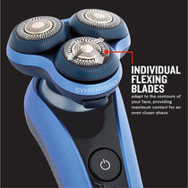 Remington Limitless X5 Men's Rotary Shaver With SYNX Hybrid Cutting System Wet And Dry USB Rechargeable Navy