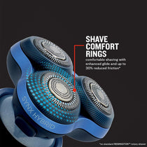Remington Limitless X5 Men's Rotary Shaver With SYNX Hybrid Cutting System Wet And Dry USB Rechargeable Navy