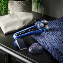Remington Limitless X5 Men's Rotary Shaver With SYNX Hybrid Cutting System Wet And Dry USB Rechargeable Navy