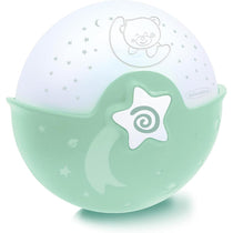 Infantino Soothing Light And Projector Clip-On Crib Night Light with Star Projector LED Musical Sleep Soother Sage
