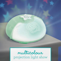 Infantino Soothing Light And Projector Clip-On Crib Night Light with Star Projector LED Musical Sleep Soother Sage