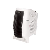 Electric Fan Heater Dual Position Turbo Fan Heater 2000W 2 Heat Settings - White