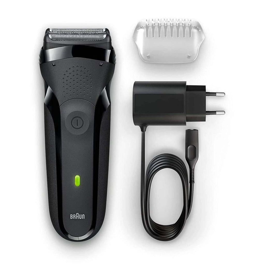 Braun Series 3 Rechargeable Electric Shaver Black 300s Electric Foil Razor