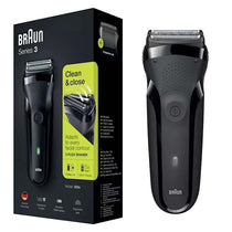 Braun Series 3 Rechargeable Electric Shaver Black 300s Electric Foil Razor