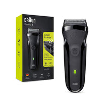 Braun Series 3 Rechargeable Electric Shaver Black 300s Electric Foil Razor