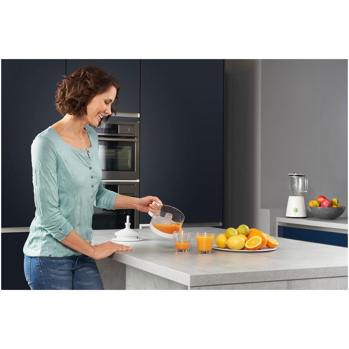 Braun Citrus Juicer CJ3000 2 Way Rotation 350ml White Tribute Collection