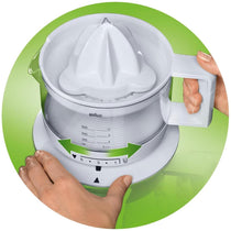 Braun Citrus Juicer CJ3000 2 Way Rotation 350ml White Tribute Collection
