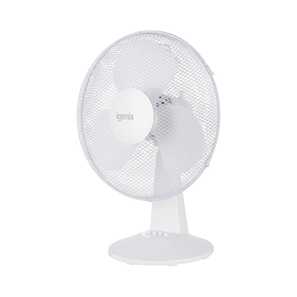 Igenix DF1610 Portable Desk Fan 16 Inch Quiet Oscillating 3-Speed Adjustable Tilt