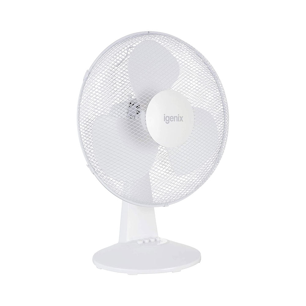 Igenix DF1610 Portable Desk Fan 16 Inch Quiet Oscillating 3-Speed Adjustable Tilt