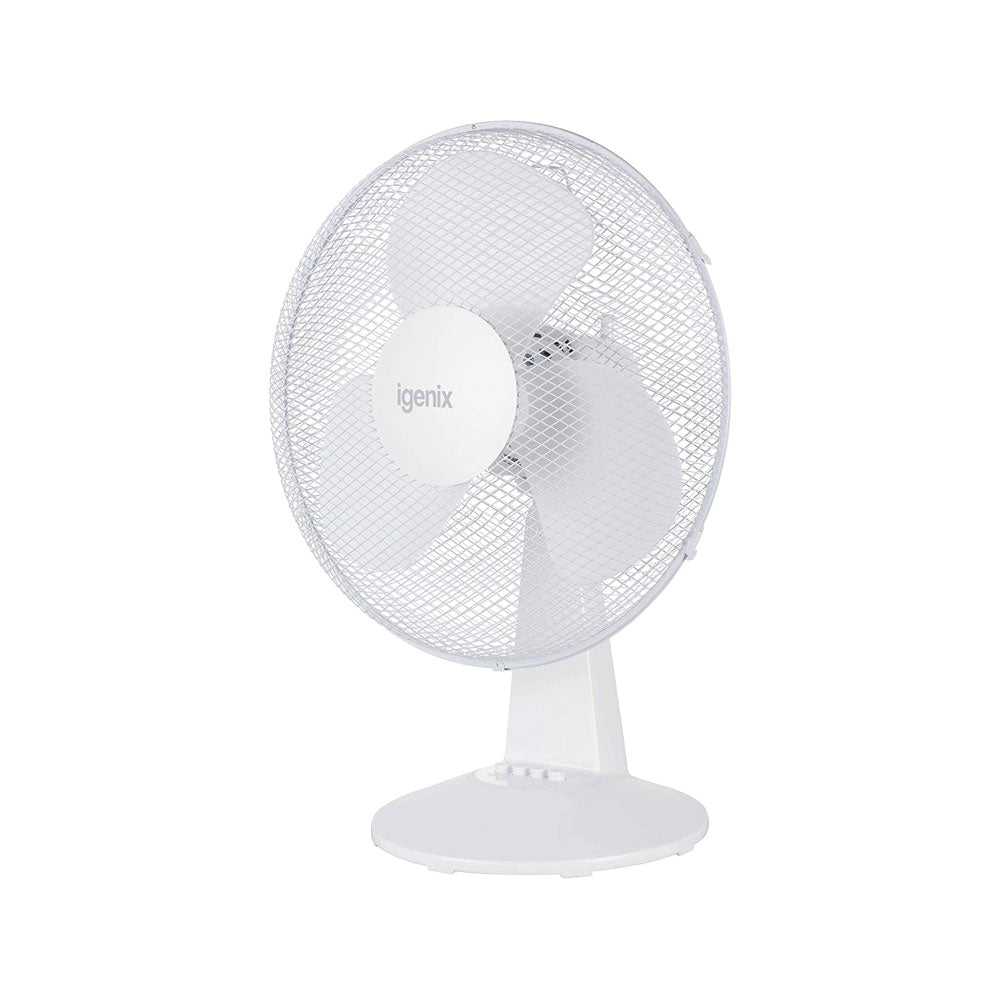 Igenix DF1610 Portable Desk Fan 16 Inch Quiet Oscillating 3-Speed Adjustable Tilt