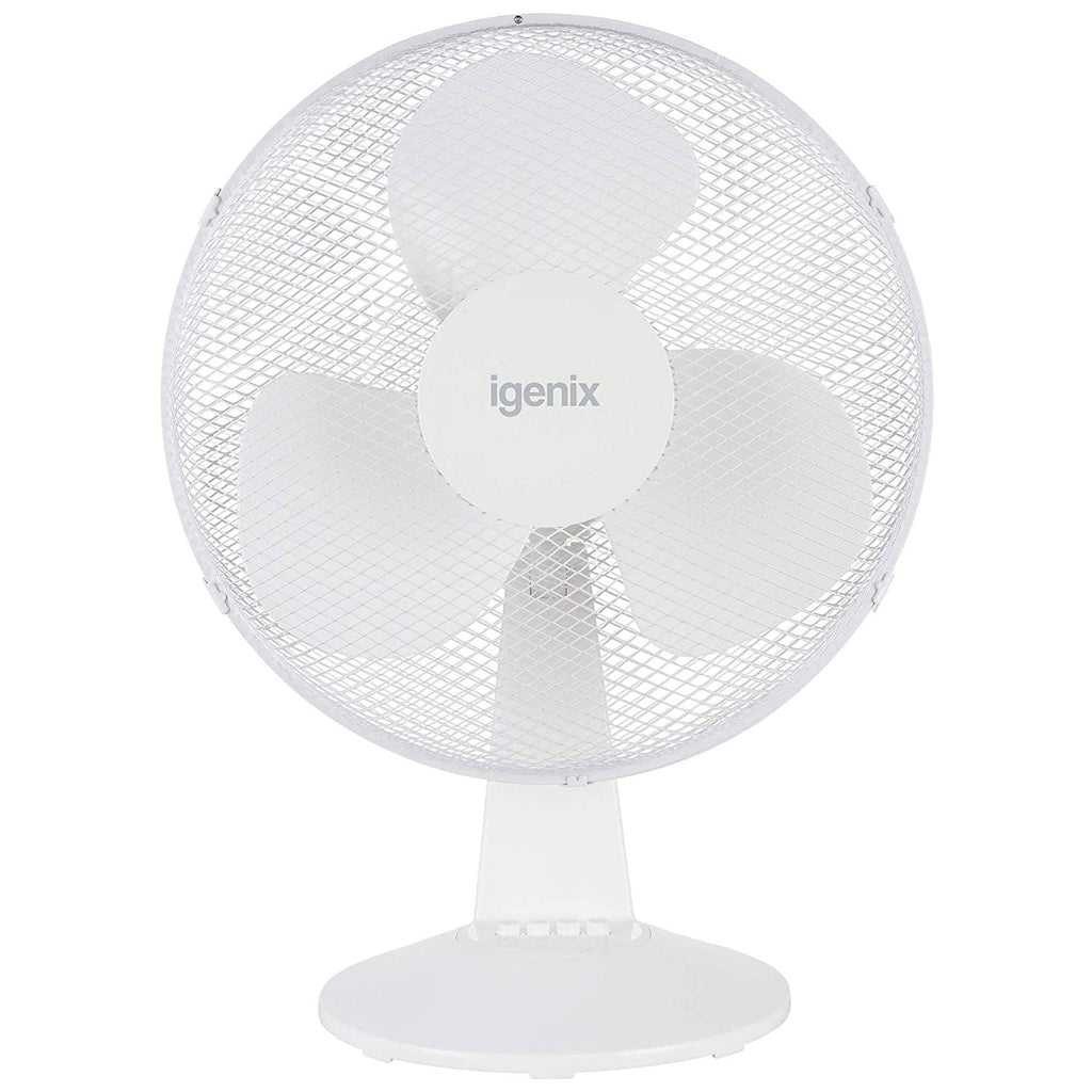 Igenix DF1610 Portable Desk Fan 16 Inch Quiet Oscillating 3-Speed Adjustable Tilt