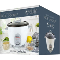Lloytron Rice Cooker Kitchen Perfected Automatic Non Stick 350W 0.8 Litre Compact Cooker