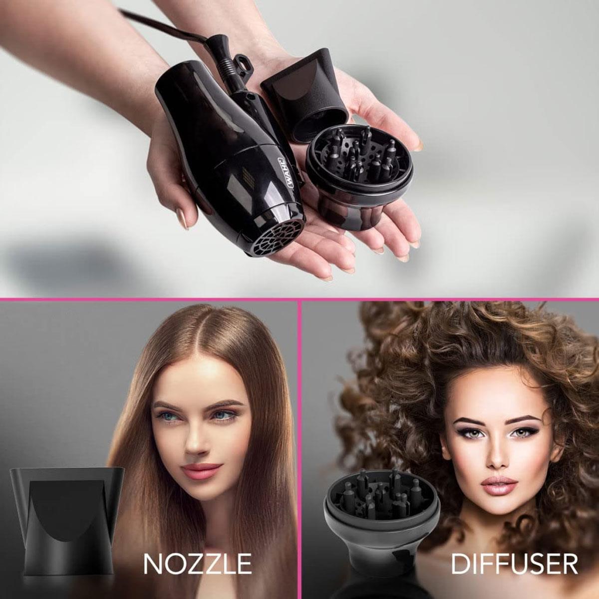 Wahl Travel Hairdryer 1000W Compact Folding Hair Dryer
