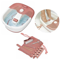 Revlon Pediprep Foot Spa and Pedicure Set Relaxing Bubbling Foot Spa with 9 Nail Care Accessories & Pink Beauty Kit