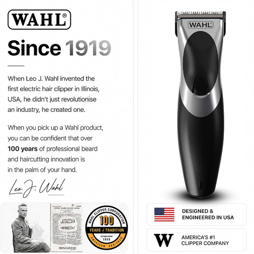 Wahl Clip N Rinse Hair Clipper Cordless Rechargeable Hair Cutting Kit 9639-017