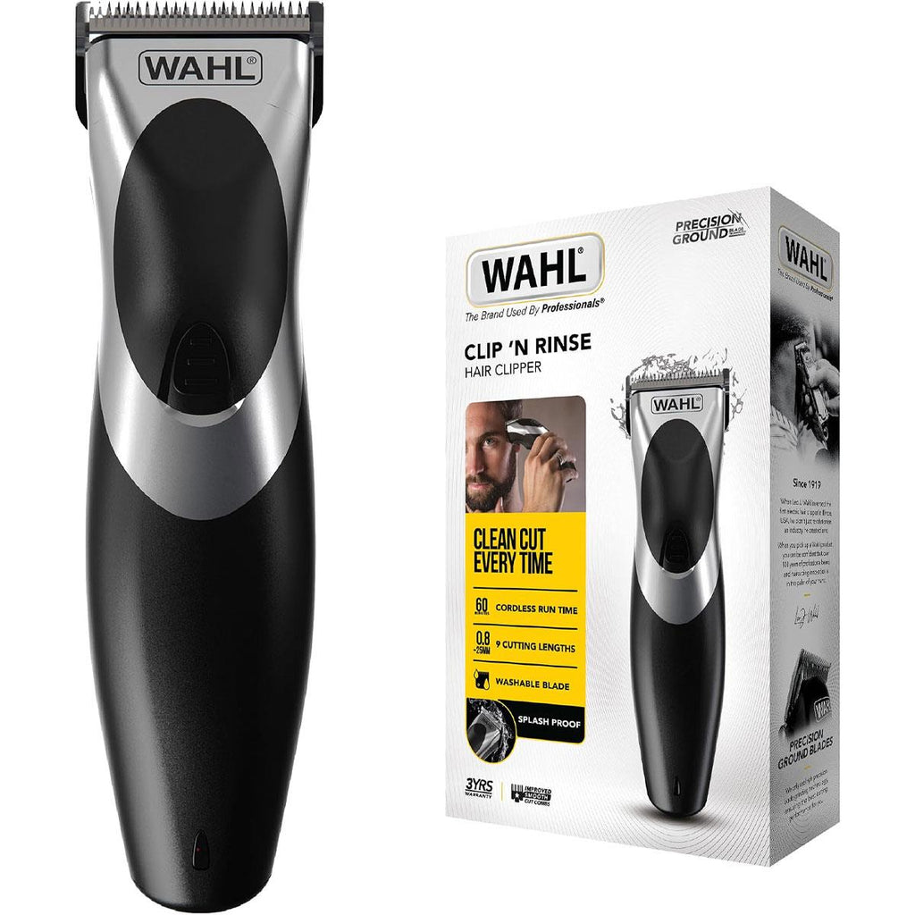 Wahl Clip N Rinse Hair Clipper Cordless Rechargeable Hair Cutting Kit 9639-017