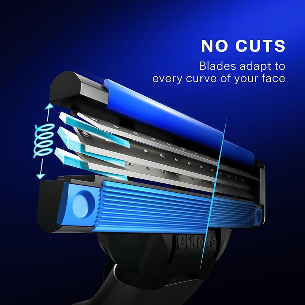Gillette Mach3 Razor Plus 2 Blade Refills for Men