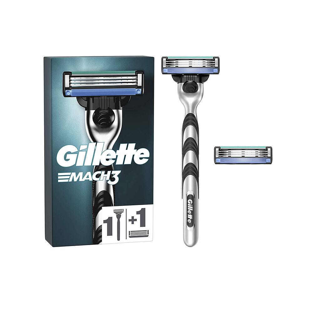 Gillette Mach3 Razor Plus 2 Blade Refills for Men