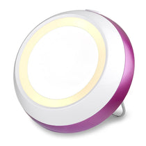 Babyliss Illuminated Globe Mirror Makeup Vanity Mirror with Storage White Pink 15cm