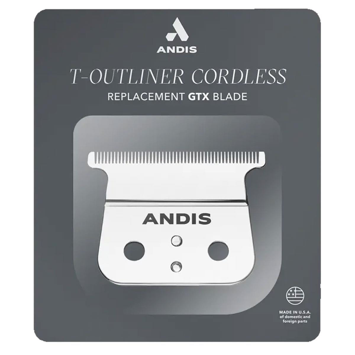 Andis GTX T-Blade Replacement Deep Tooth Blade for Cordless TOutliner Li Trimmer