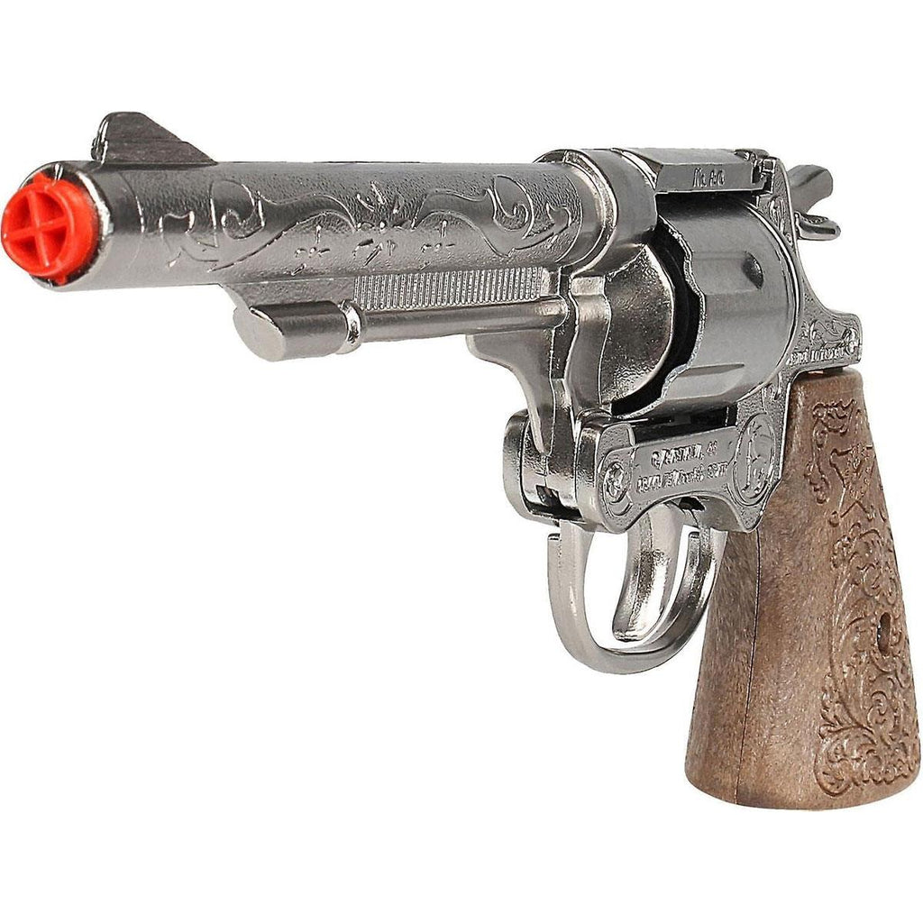 Gonher Diecast Metal Cap Gun Shot Cowboy 8 Ring Toy 20.5cm Western Style