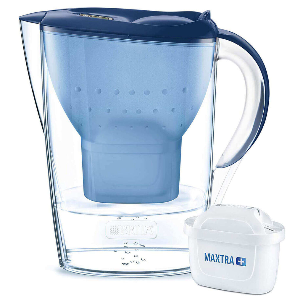 Brita Marella Water Filter Jug 2.4L with MAXTRA & Cartridge Plastic Blue