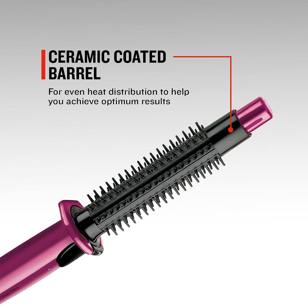 Remington FLEXIBRUSH STEAM Hair Airstyler Ceramic Coated Barrel - Pink