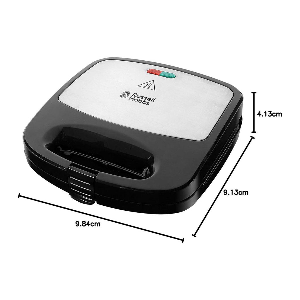 Russell Hobbs 3-In-1 Sandwich Panini And Waffle Maker 760W - Black