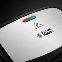 Russell Hobbs 3-In-1 Sandwich Panini And Waffle Maker 760W - Black