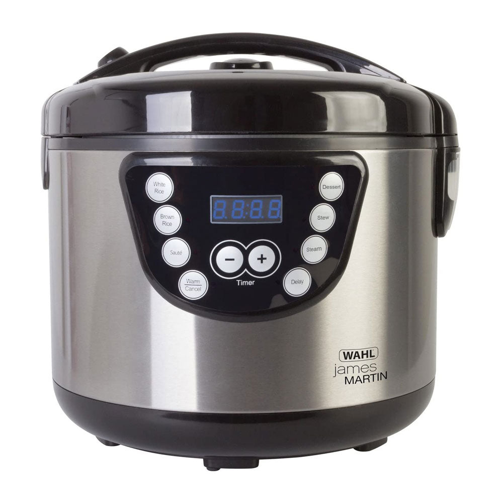 Wahl James Martin LED Digital Multi Cooker 4 Litre Family Size Stainless Steel - Silver