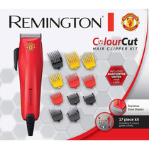 Remington Manchester United Colour Cut Hair Clippers in Black and Red