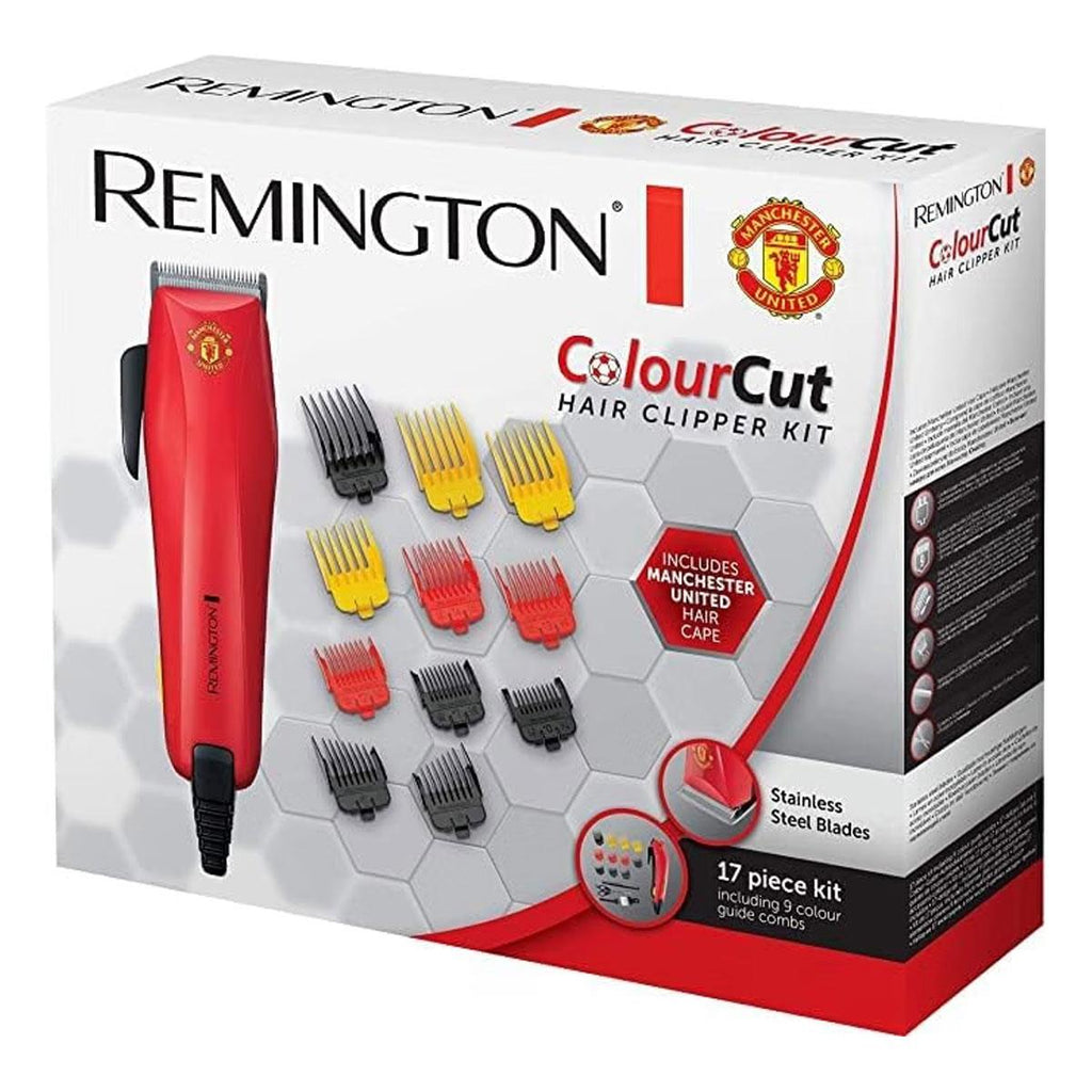 Remington Manchester United Colour Cut Hair Clippers in Black and Red