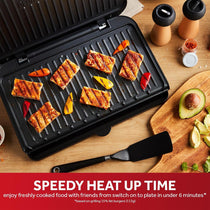 George Foreman Large Fit Grill - Versatile Griddle, Hot Plate and Toastie Machine in Black