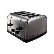 Russell Hobbs Futura 4 Slice Toaster Stainless Steel 1500 W - Silver