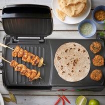 George Foreman Large Variable Temperature 10 Portion Grill And Griddle 2180 W - Black