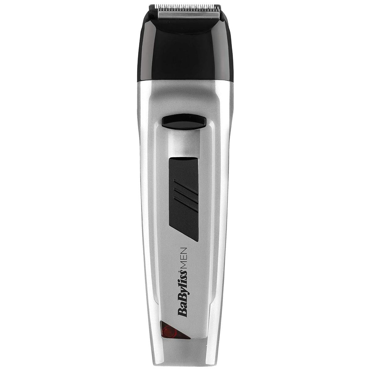 Babyliss 8 In 1 Mens Cordless Nose Body Hair Clipper Beard Trimmer Grooming Kit - Silver