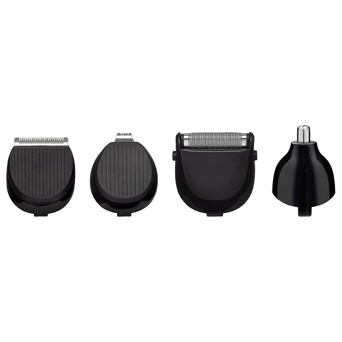 Babyliss 8 In 1 Mens Cordless Nose Body Hair Clipper Beard Trimmer Grooming Kit - Silver