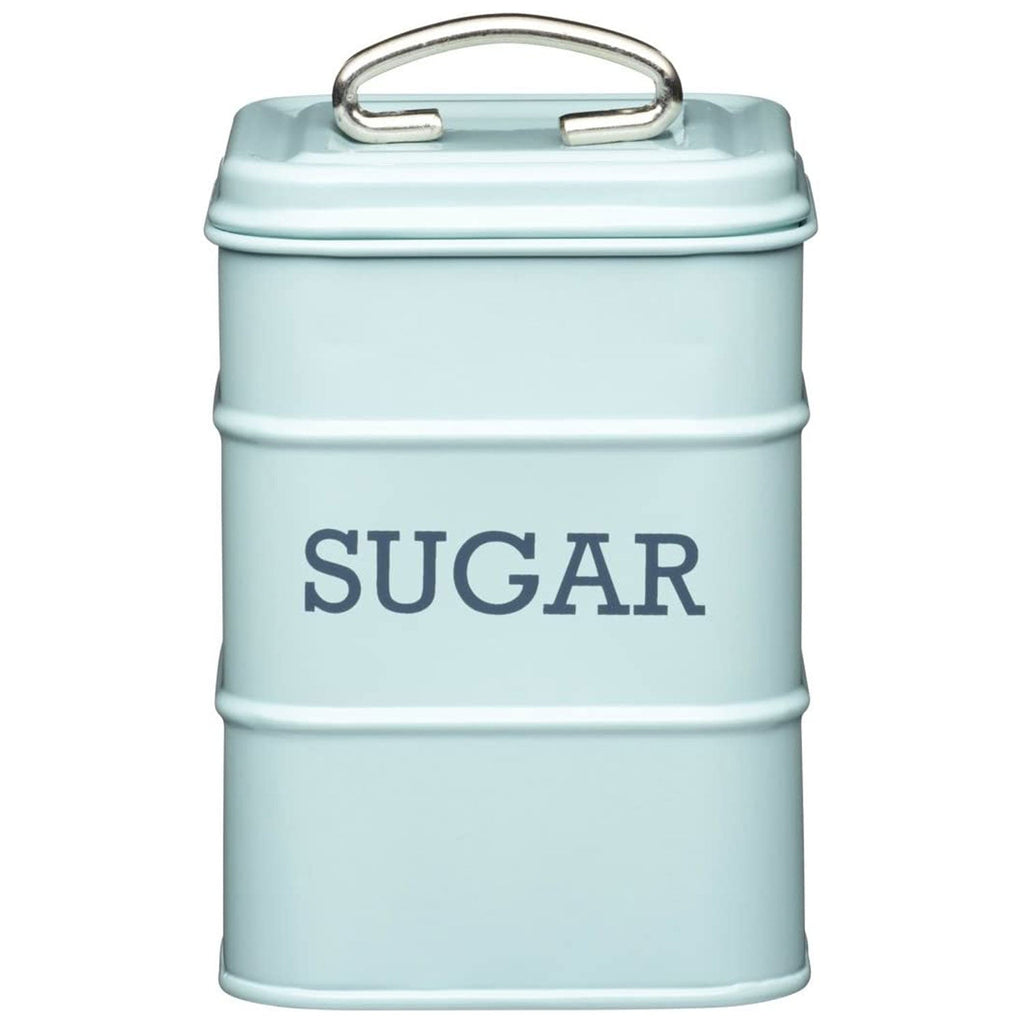 KitchenCraft Living Nostalgia Metal Sugar Canister - Vintage Blue