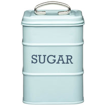KitchenCraft Living Nostalgia Metal Sugar Canister - Vintage Blue