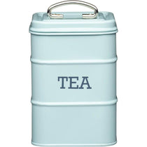 KitchenCraft Living Nostalgia Metal Tea Caddy - Vintage Blue